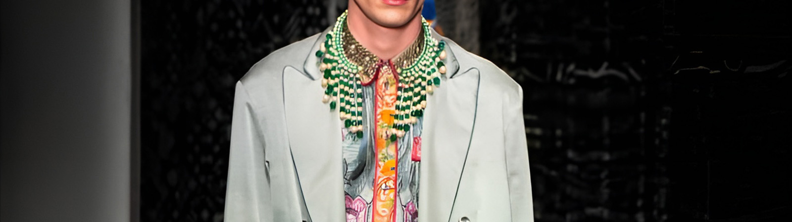 Пьер-Луи Массиа на неделе моды в Милане