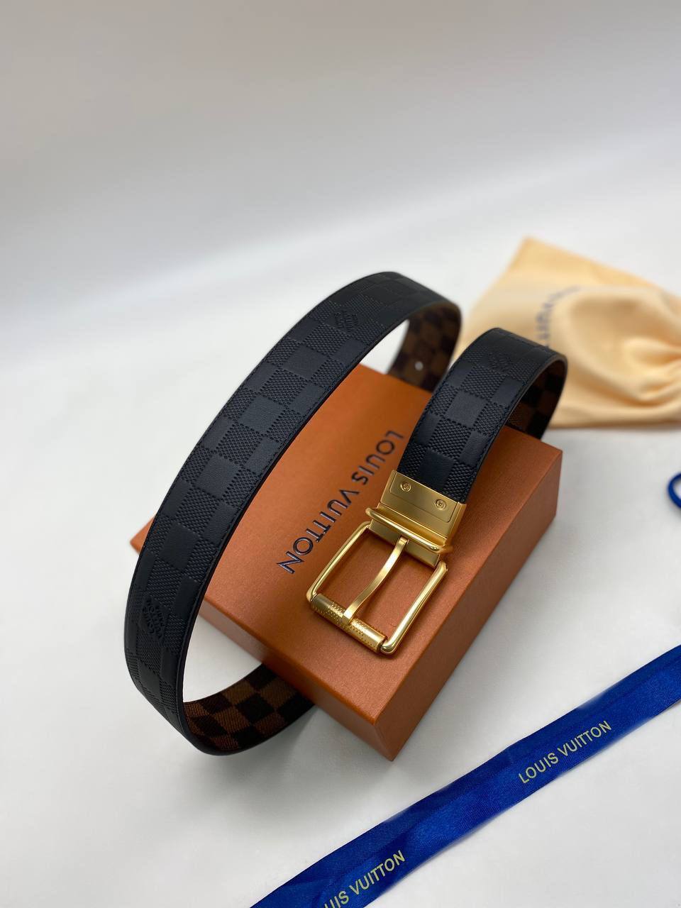 Ремень стильный двусторонний Louis Vuitton BP-21607 Ремень стильный двусторонний Louis Vuitton BP-21607