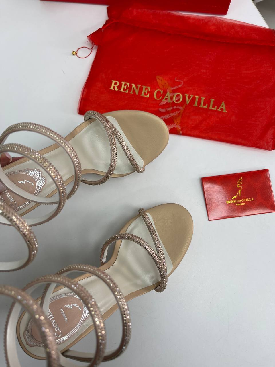 Босоножки люкс Rene Caovilla BP-30400 Босоножки люкс Rene Caovilla BP-30400