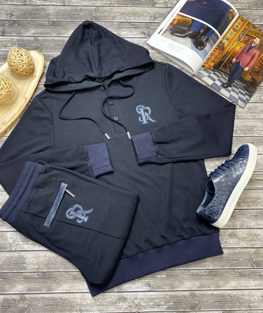 Stefano Ricci спортивный костюм с кожей крокодила BP-27445 Stefano Ricci спортивный костюм с кожей крокодила BP-27445