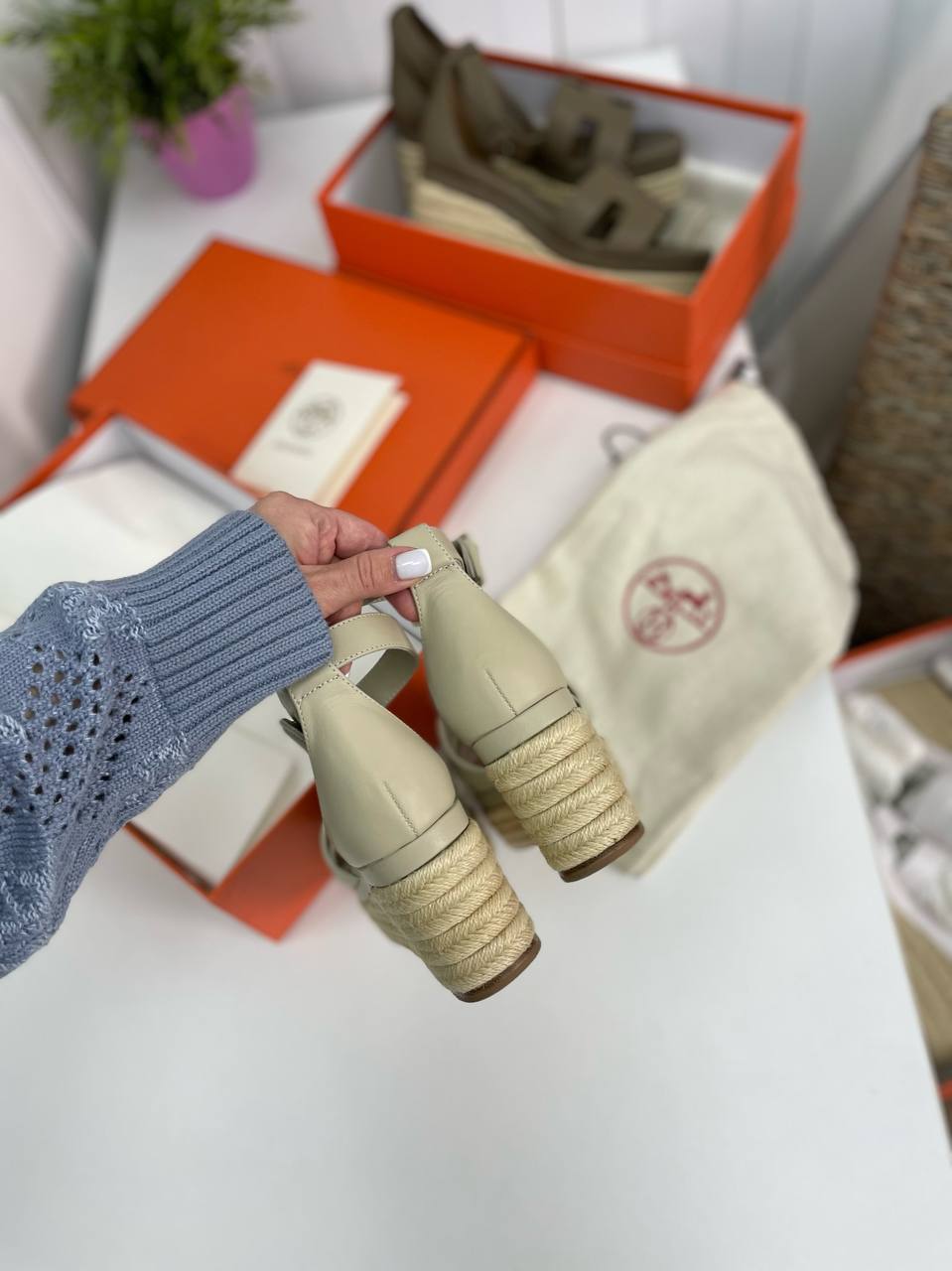 Повседневные эспадрильи Hermes Elda BP-30303 Повседневные эспадрильи Hermes Elda BP-30303