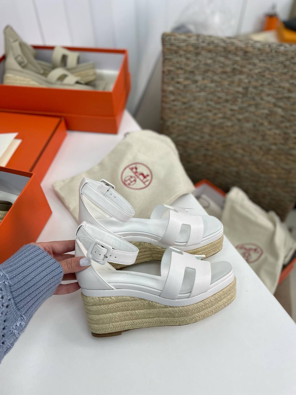 Дизайнерские эспадрильи Hermes Elda BP-30296 Дизайнерские эспадрильи Hermes Elda BP-30296