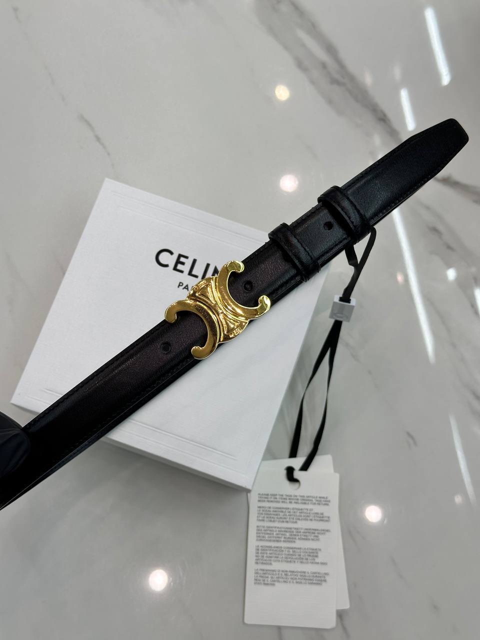 Дизайнерский ремень черный Celine BP-052470 Дизайнерский ремень черный Celine BP-052470