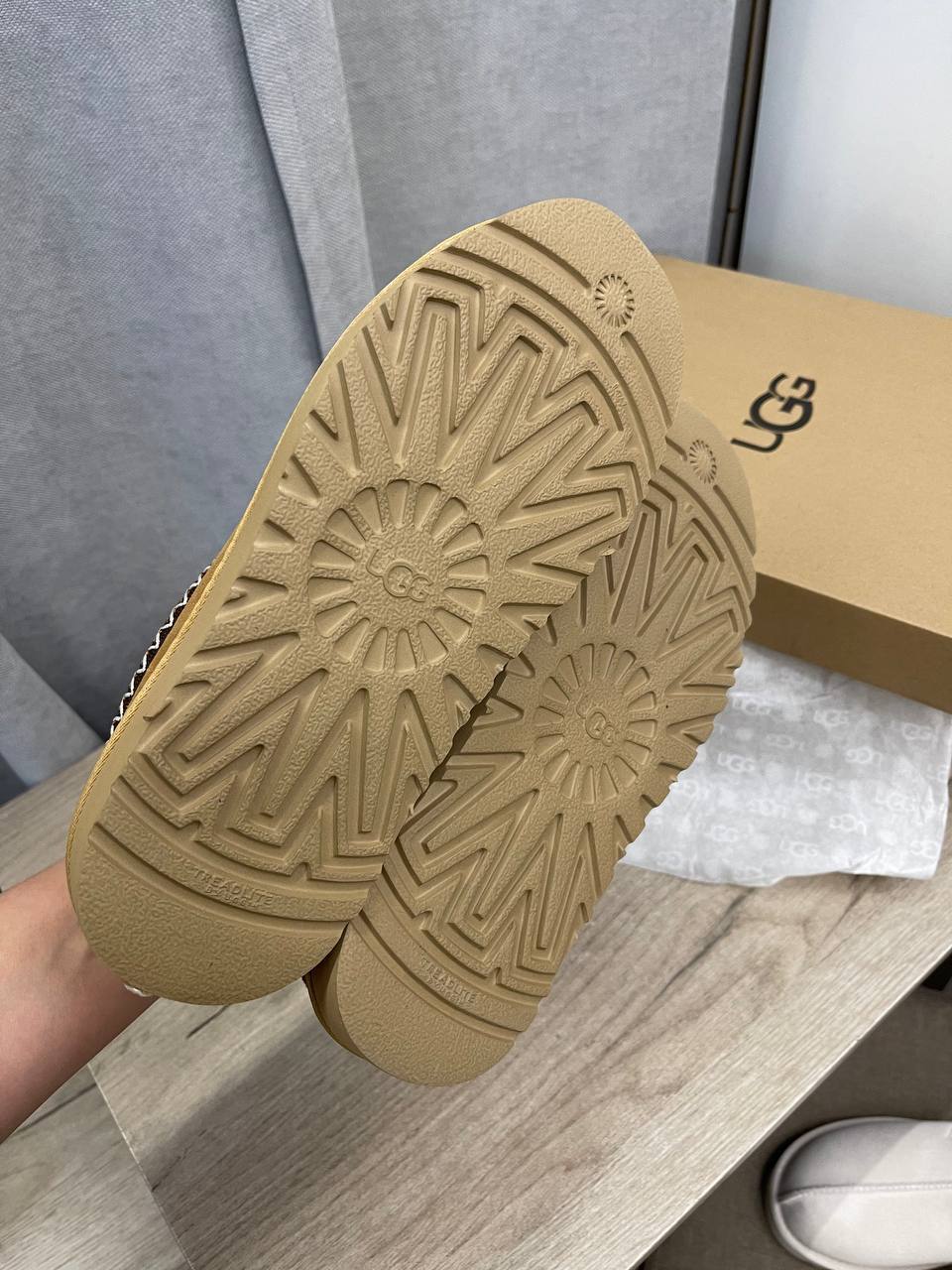 Угги бежевые Ugg Australia BP-41129 премиальные Угги бежевые Ugg Australia BP-41129 премиальные