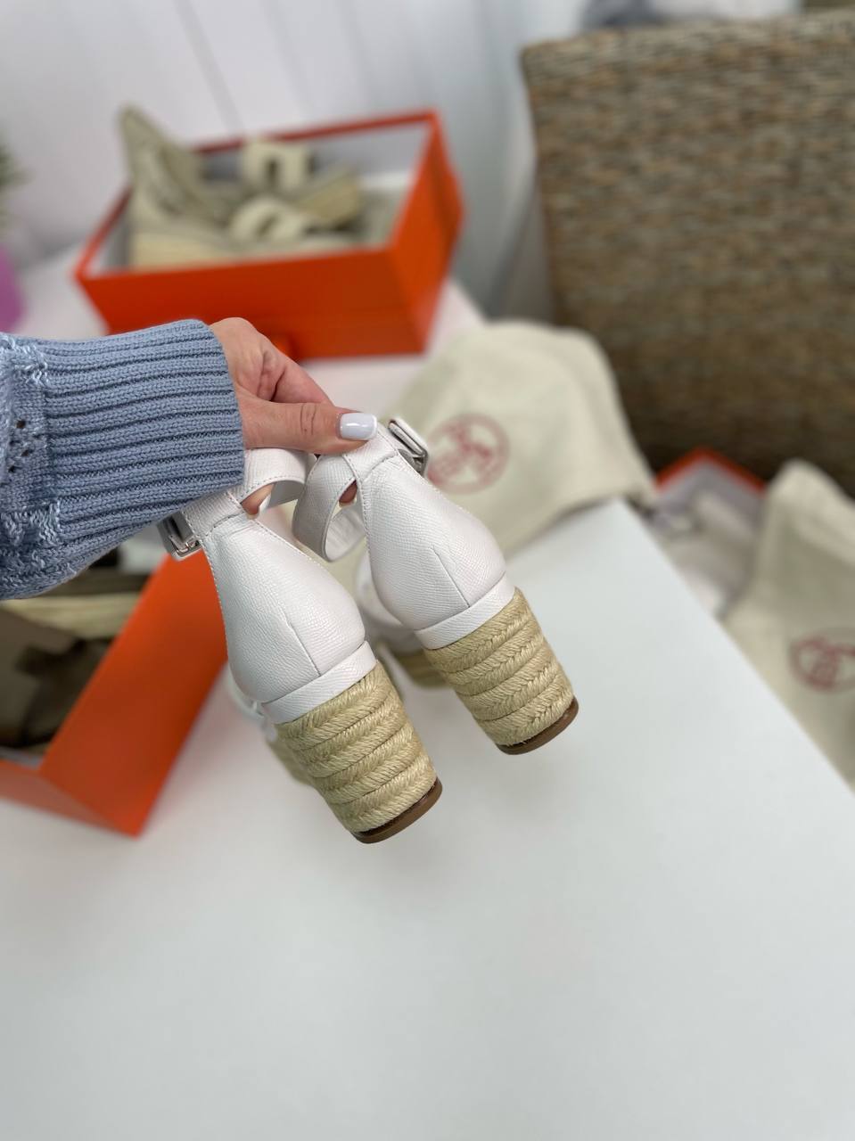 Дизайнерские эспадрильи Hermes Elda BP-30296 Дизайнерские эспадрильи Hermes Elda BP-30296