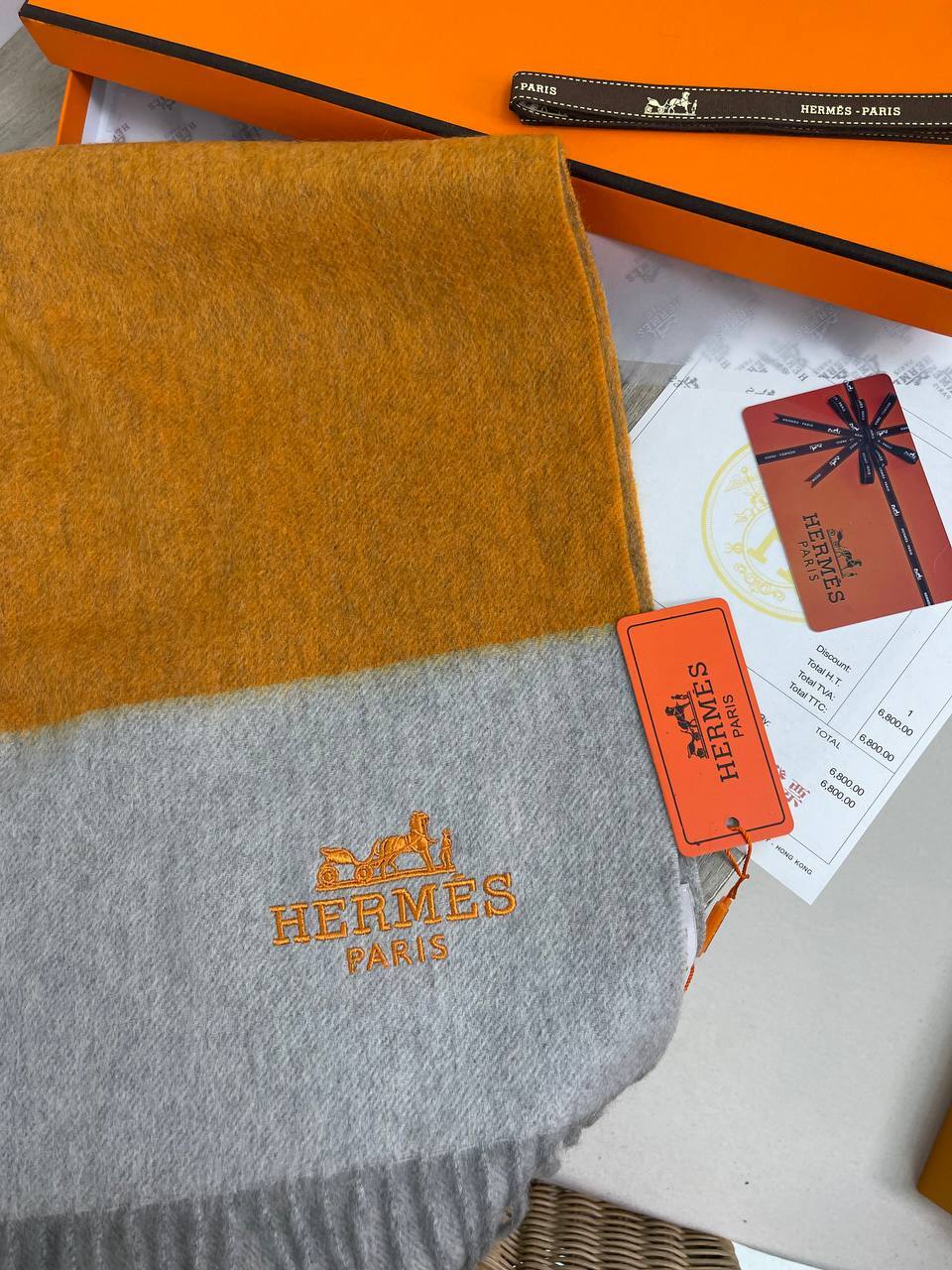 Премиальный мужской шарф Hermes BP-20551 Премиальный мужской шарф Hermes BP-20551