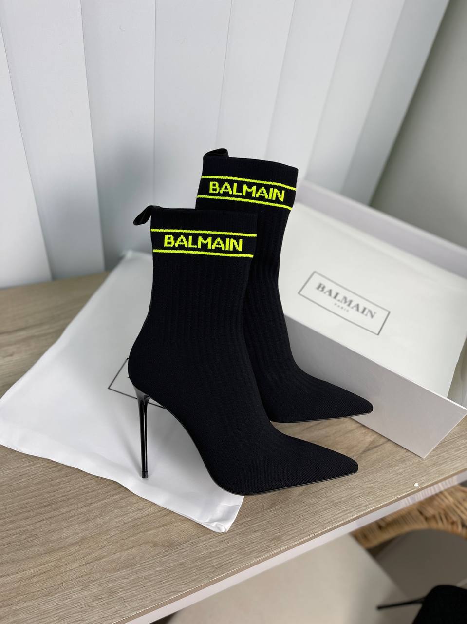 Текстильные трендовые ботильоны Balmain BP-22905 Текстильные трендовые ботильоны Balmain BP-22905