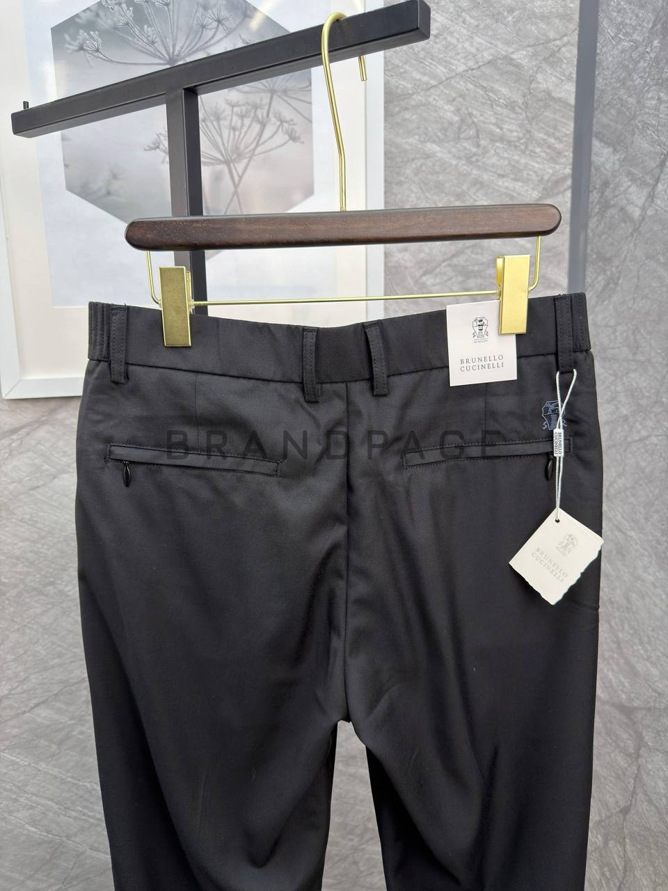 Брюки из хлопка Brunello Cucinelli BPLUX13007