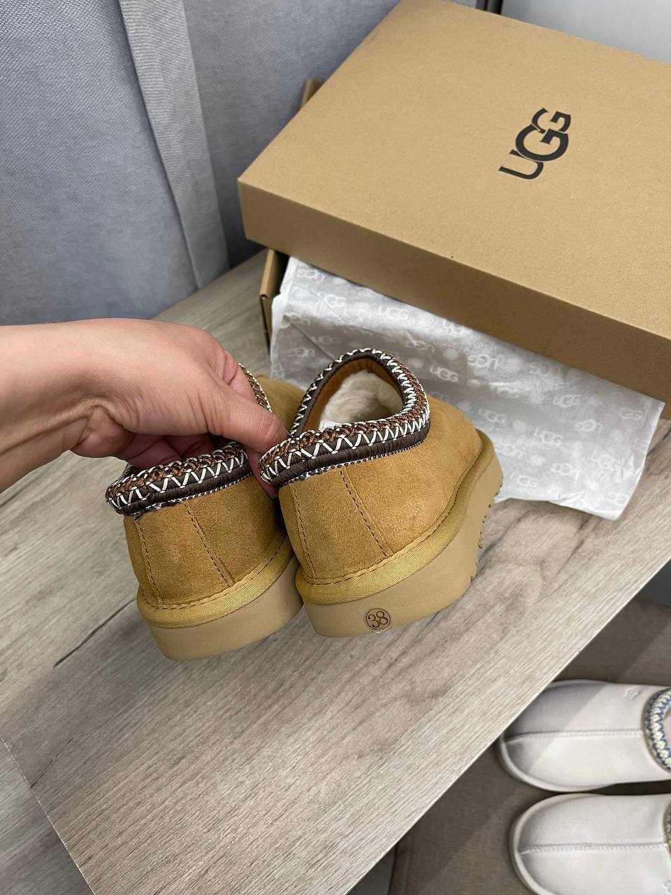 Угги бежевые Ugg Australia BP-41129 премиальные Угги бежевые Ugg Australia BP-41129 премиальные