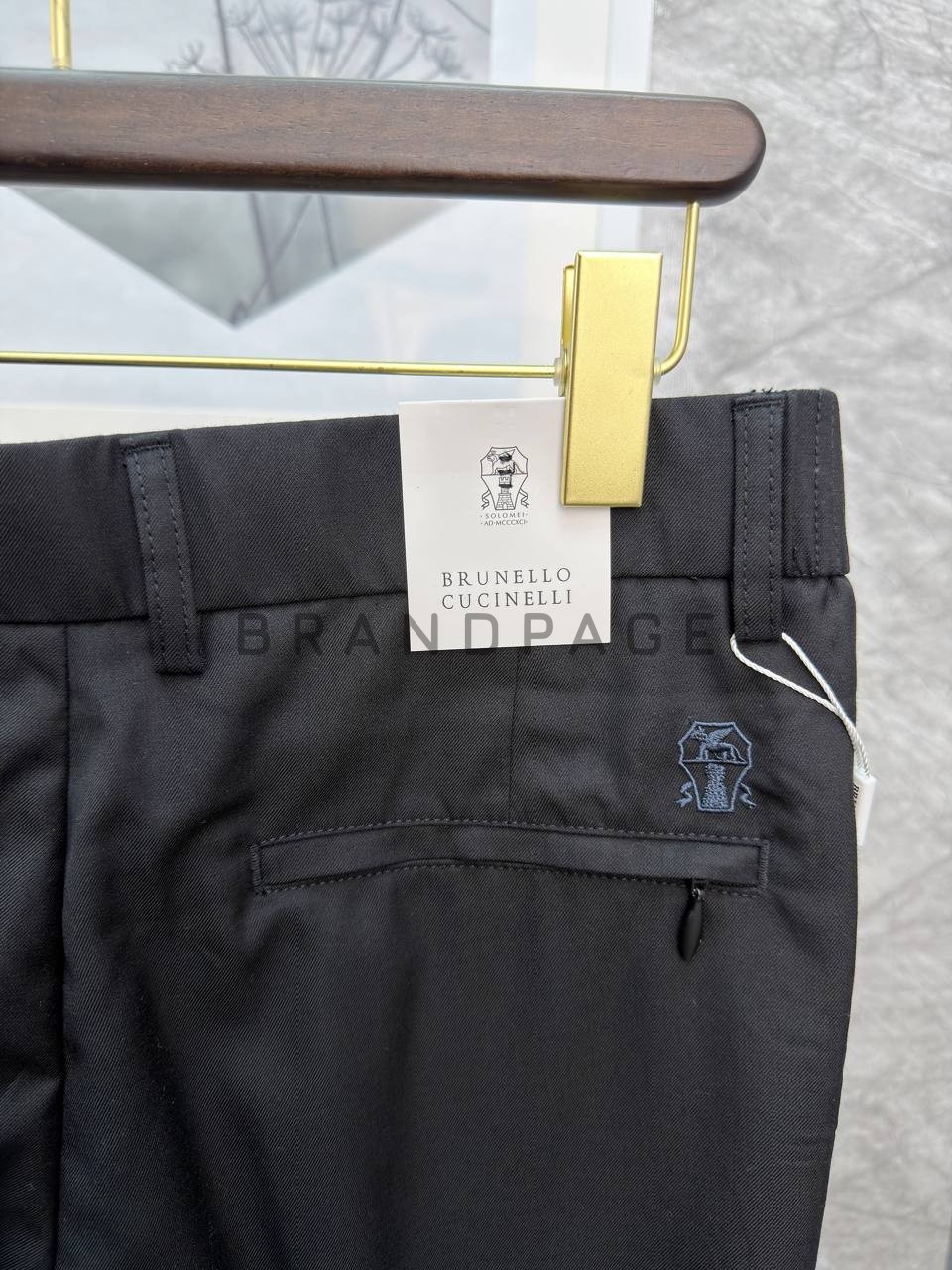 Брюки из хлопка Brunello Cucinelli BPLUX13007