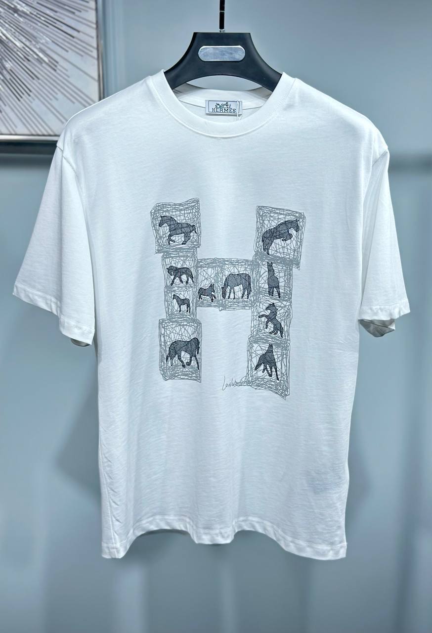 Футболка Hermes BP-28231 для мужчин Футболка Hermes BP-28231 для мужчин