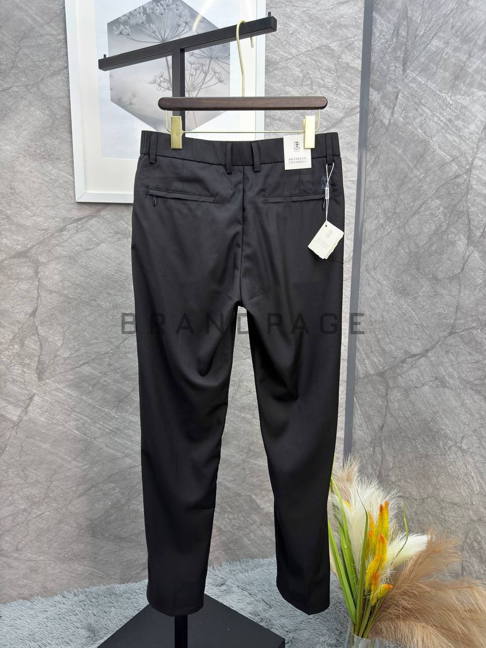 Брюки из хлопка Brunello Cucinelli BPLUX13007