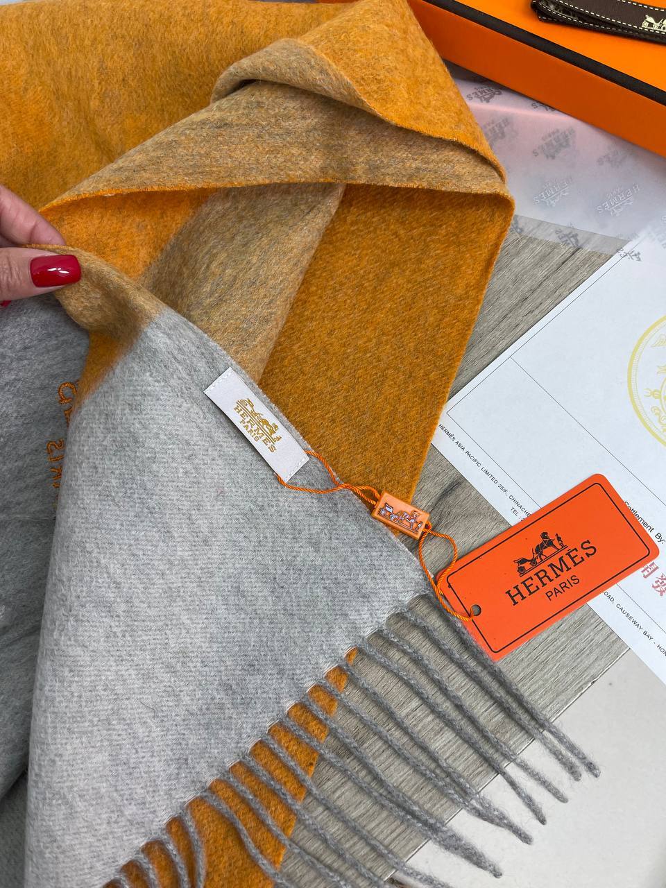 Премиальный мужской шарф Hermes BP-20551 Премиальный мужской шарф Hermes BP-20551