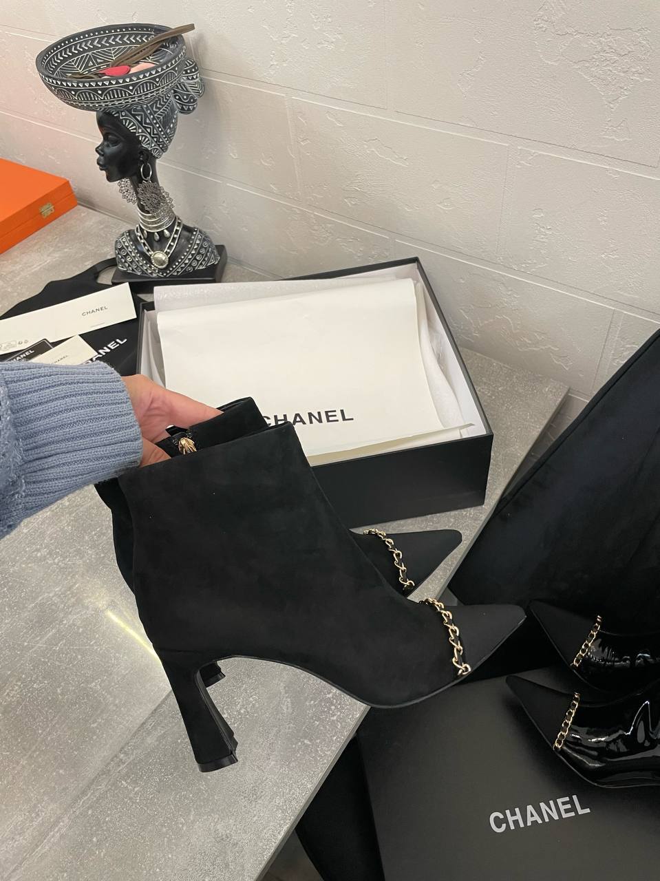 Ботильоны из люксовой коллекции Chanel BP-42871 Ботильоны из люксовой коллекции Chanel BP-42871