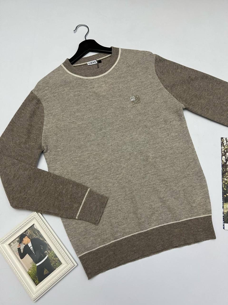 Свитер Loewe BP-20750 стильный мужской Свитер Loewe BP-20750 стильный мужской