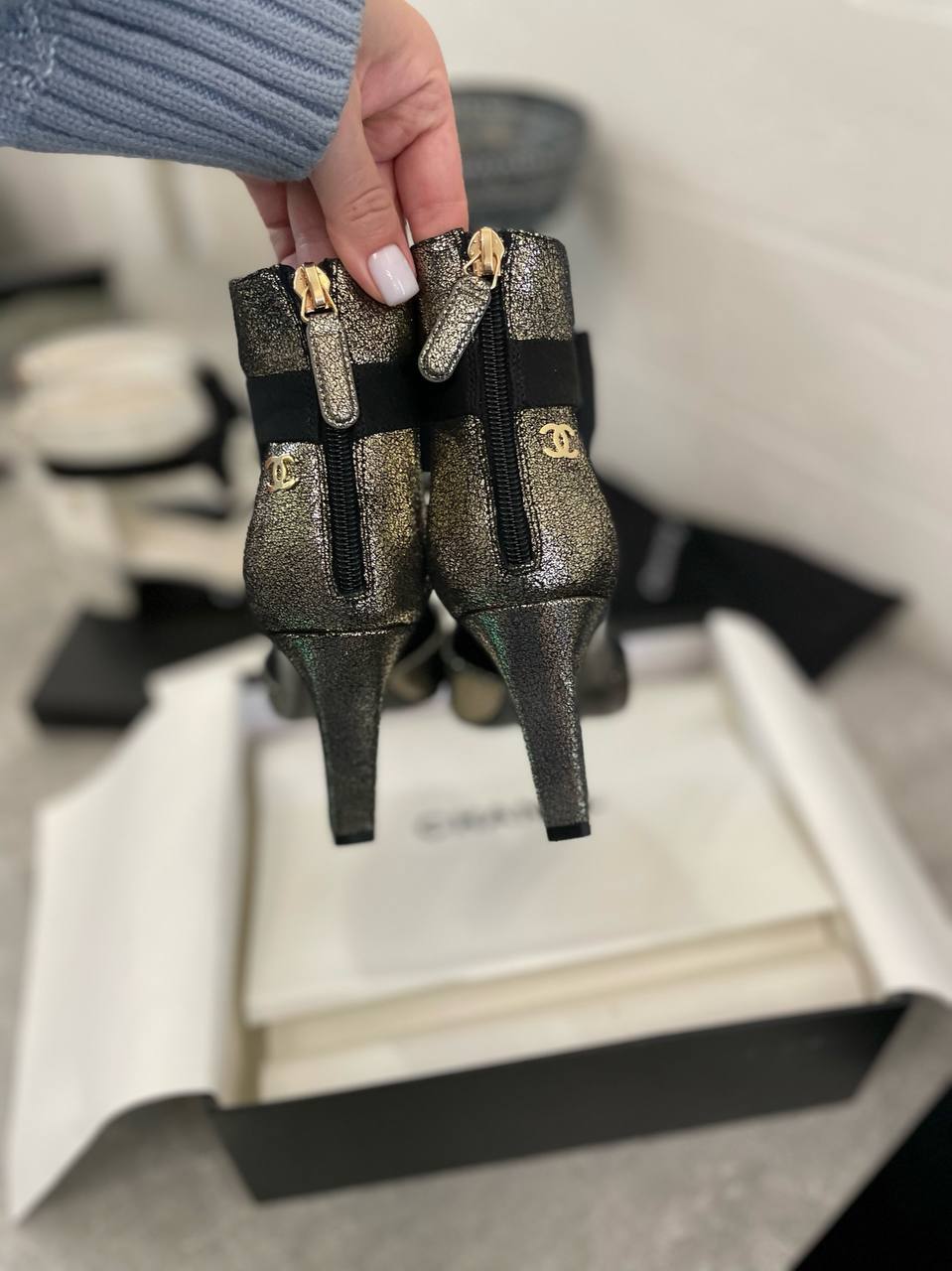 Трендовые ботильоны Chanel BP-46622 Трендовые ботильоны Chanel BP-46622