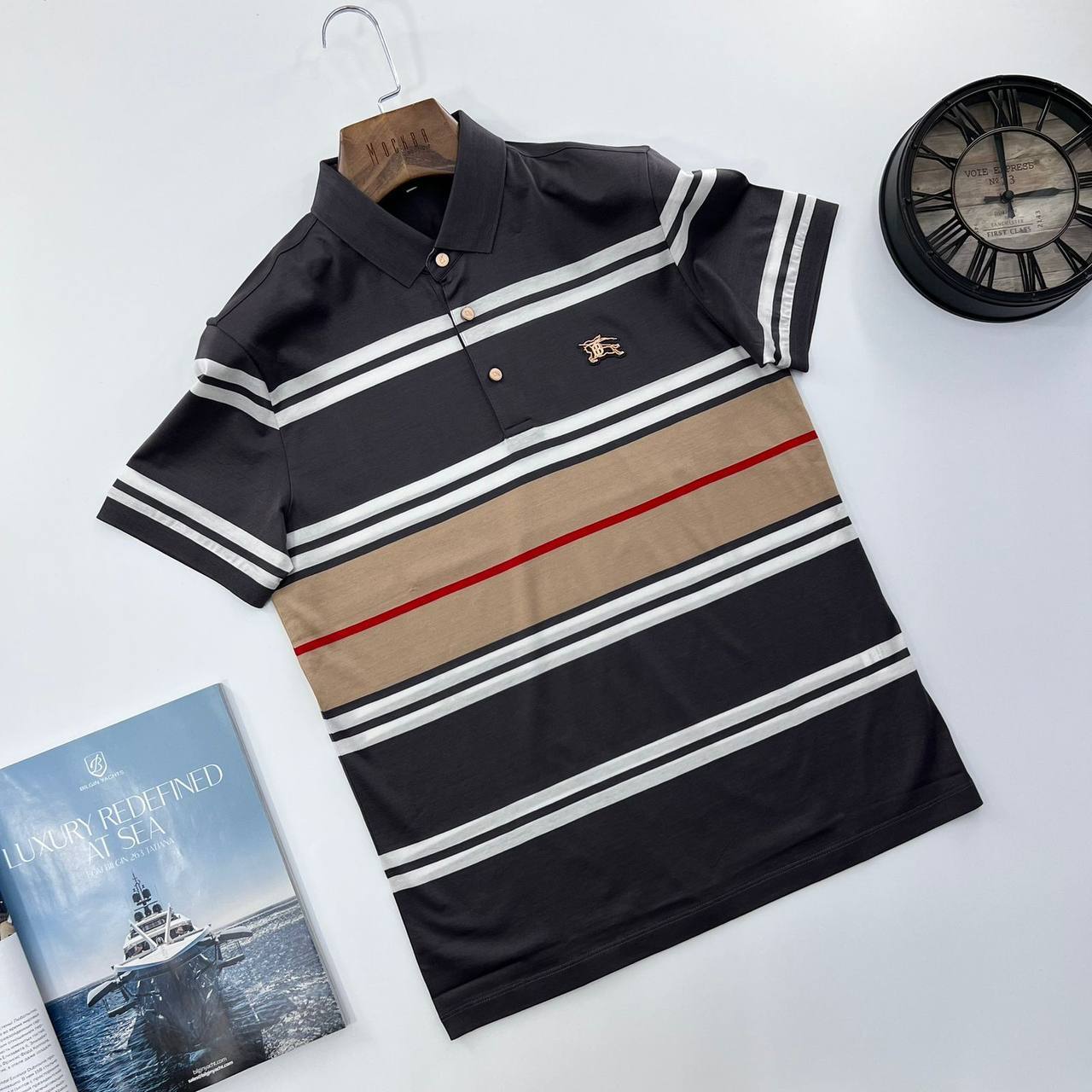 Поло Burberry BP-13769 классическое Поло Burberry BP-13769 классическое