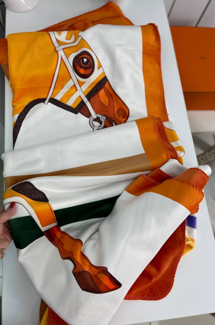 Hermes плед эксклюзивный BP-24475 Hermes плед эксклюзивный BP-24475
