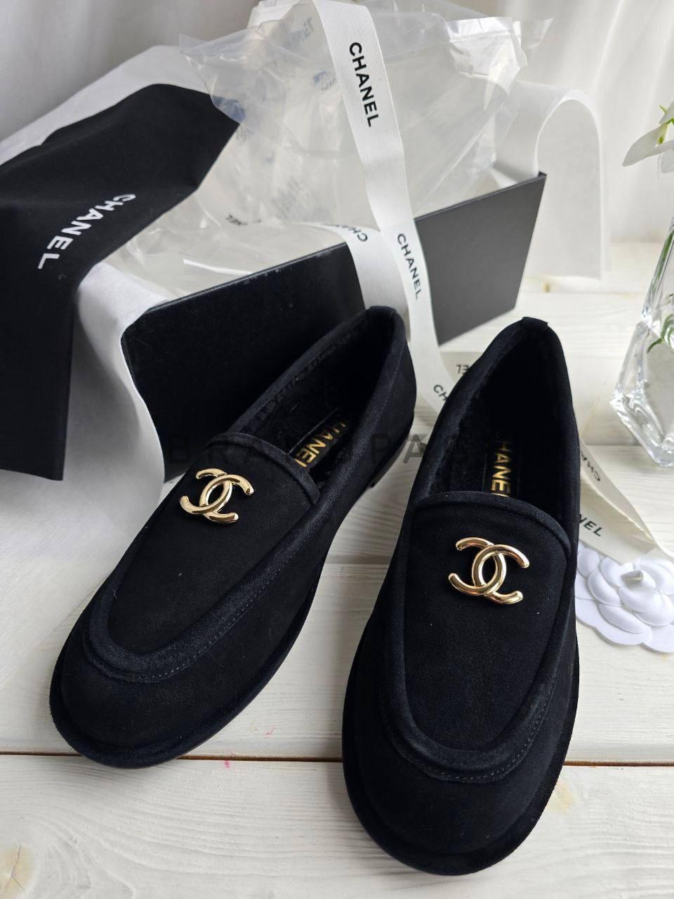 Лоферы кожаные Chanel Лоферы кожаные Chanel