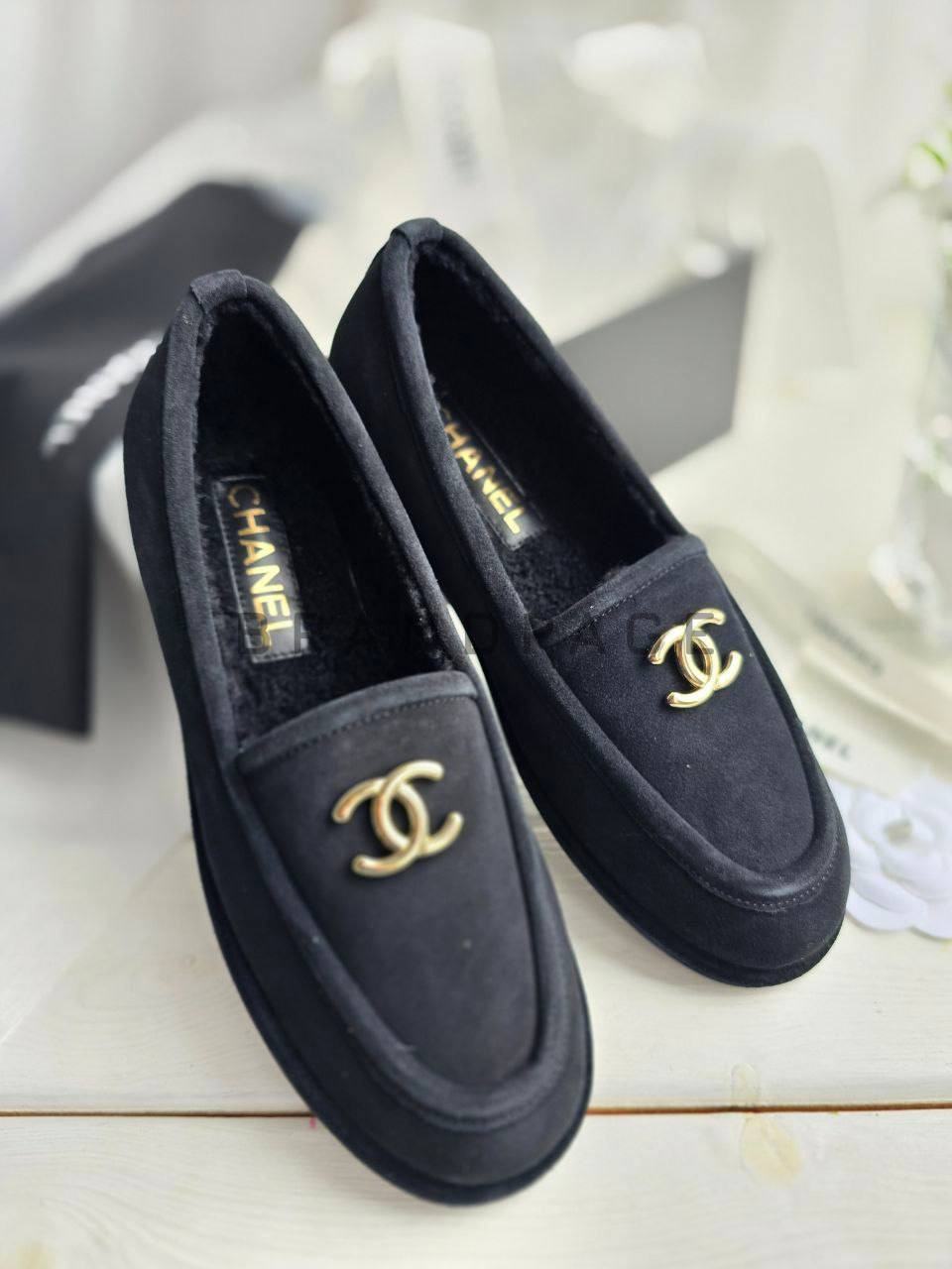 Лоферы кожаные Chanel Лоферы кожаные Chanel