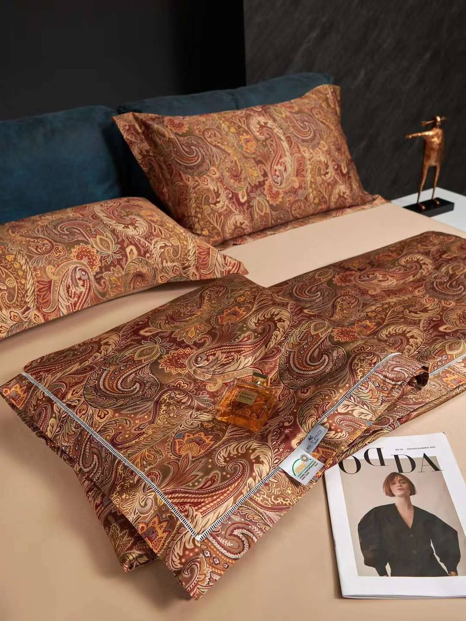 Коричневый комплект белья Etro BP-51847 Коричневый комплект белья Etro BP-51847