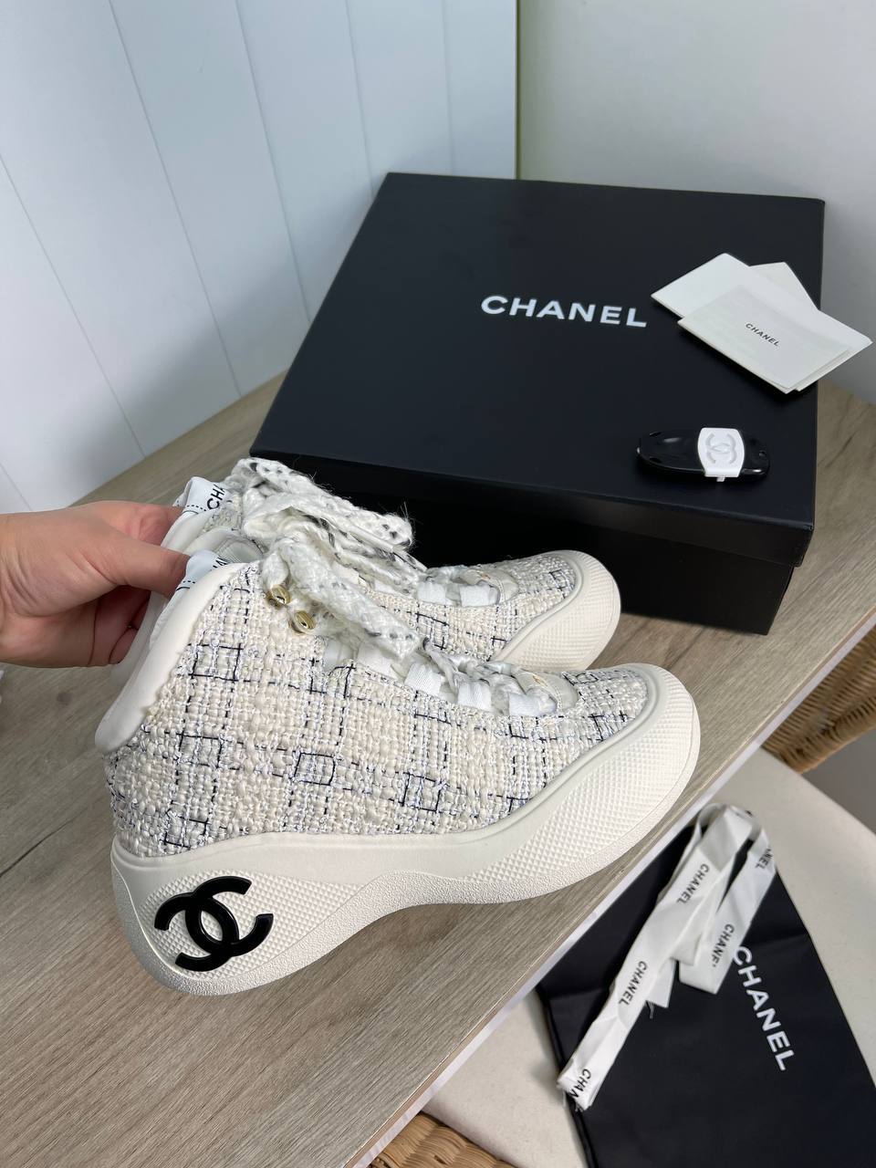Ботинки платиновые люкс Chanel BP-25570 Ботинки платиновые люкс Chanel BP-25570