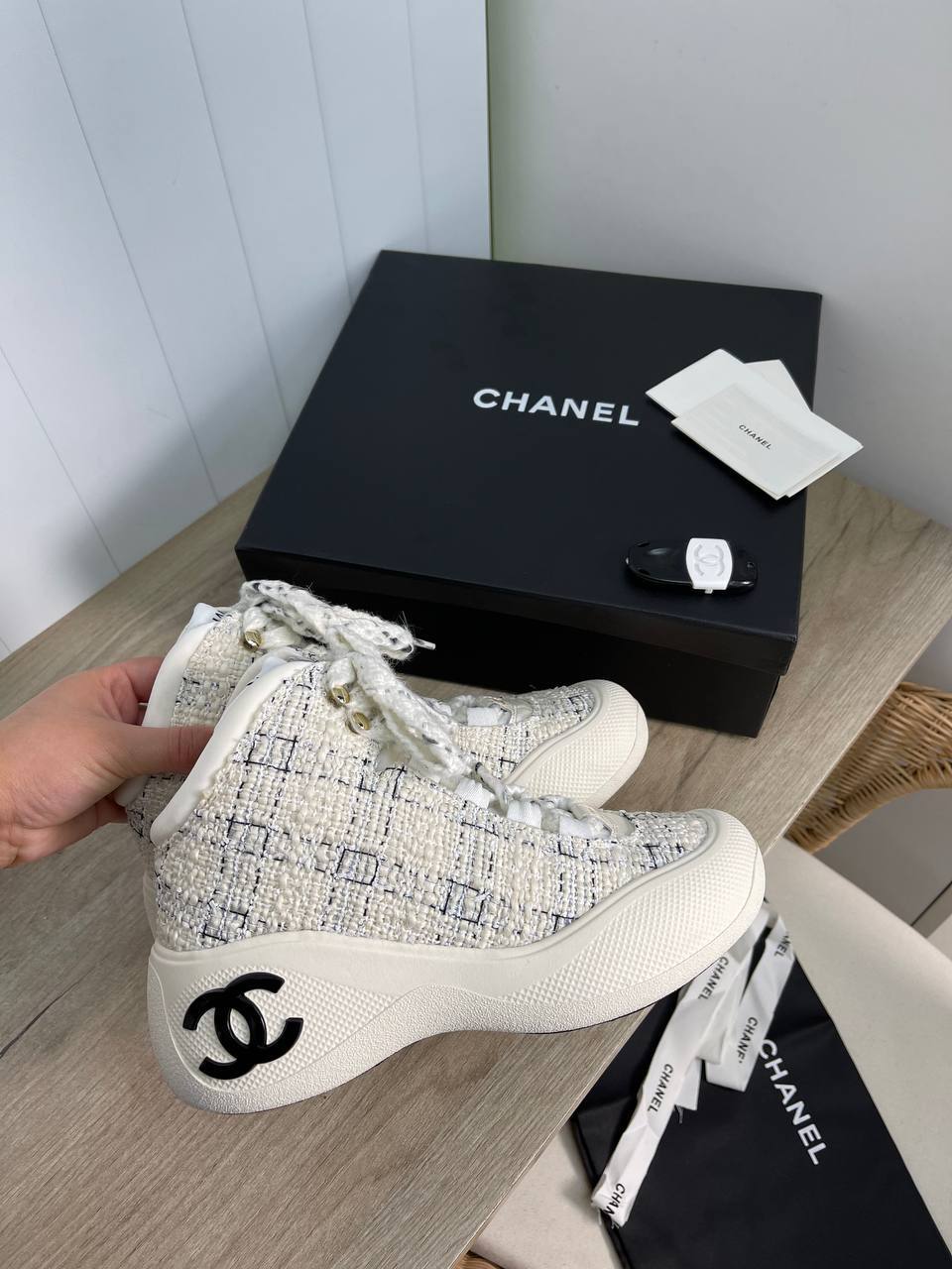 Ботинки платиновые люкс Chanel BP-25570 Ботинки платиновые люкс Chanel BP-25570