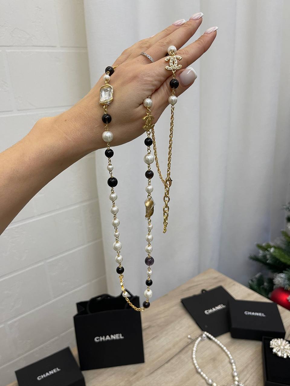 Бусы Chanel элитные BP-44461 Бусы Chanel элитные BP-44461