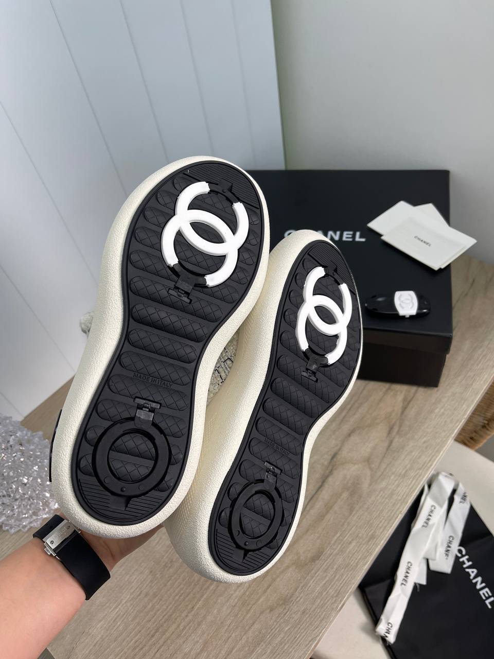 Ботинки платиновые люкс Chanel BP-25570 Ботинки платиновые люкс Chanel BP-25570