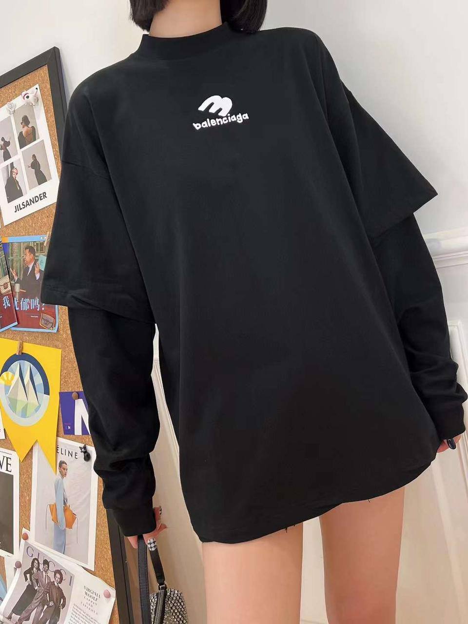 Лонгслив Balenciaga BP-24623 премиум Лонгслив Balenciaga BP-24623 премиум