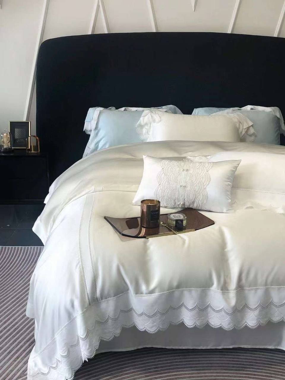 Жемчужно-белый комплект белья La Perla BP-33939 Жемчужно-белый комплект белья La Perla BP-33939