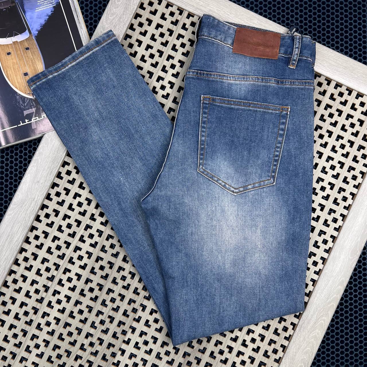 Джинсы люксовые ZEGNA BP-16451 Джинсы люксовые ZEGNA BP-16451