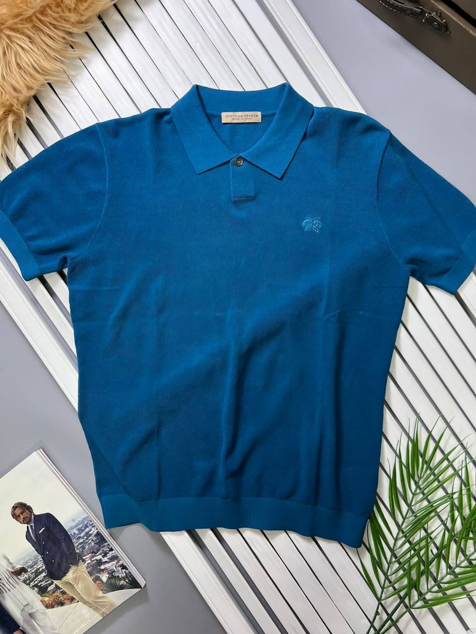Стильное поло BP-17397 Bottega Veneta Стильное поло BP-17397 Bottega Veneta