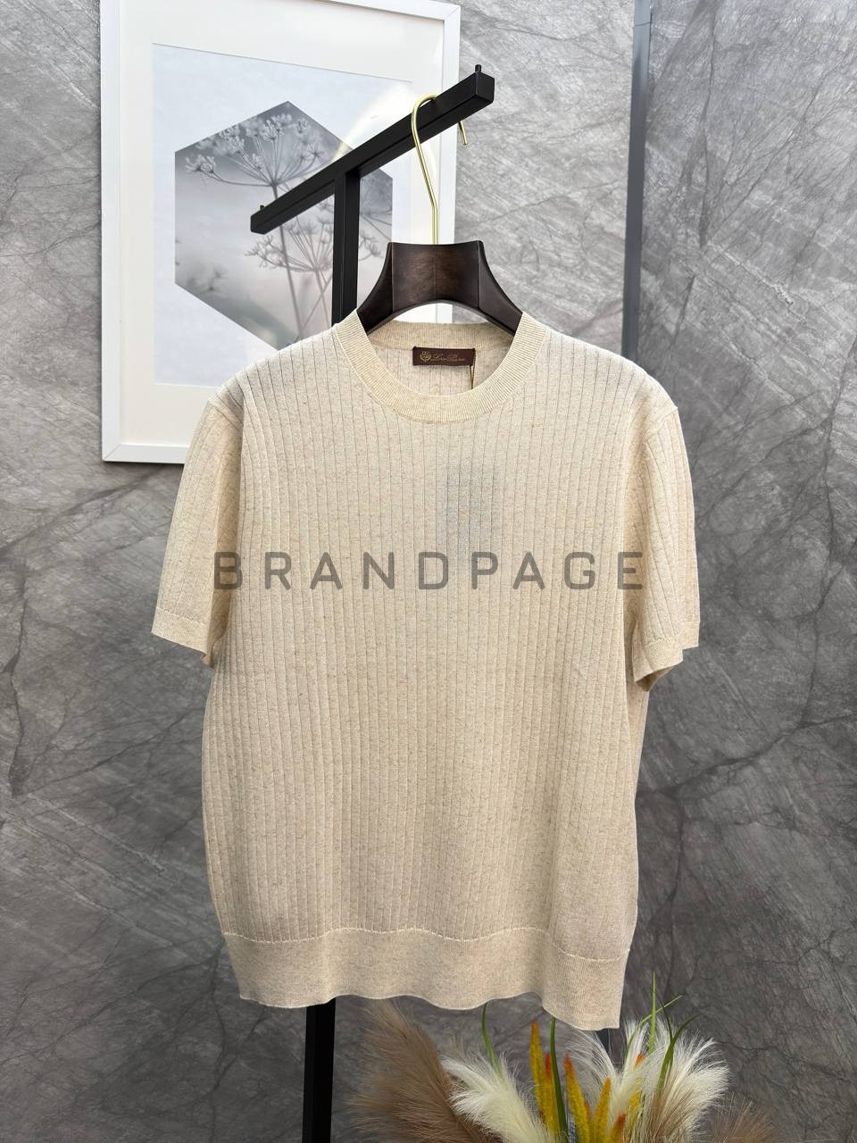 Трикотажная футболка из льна Loro Piana BPLUX13023 Трикотажная футболка из льна Loro Piana BPLUX13023