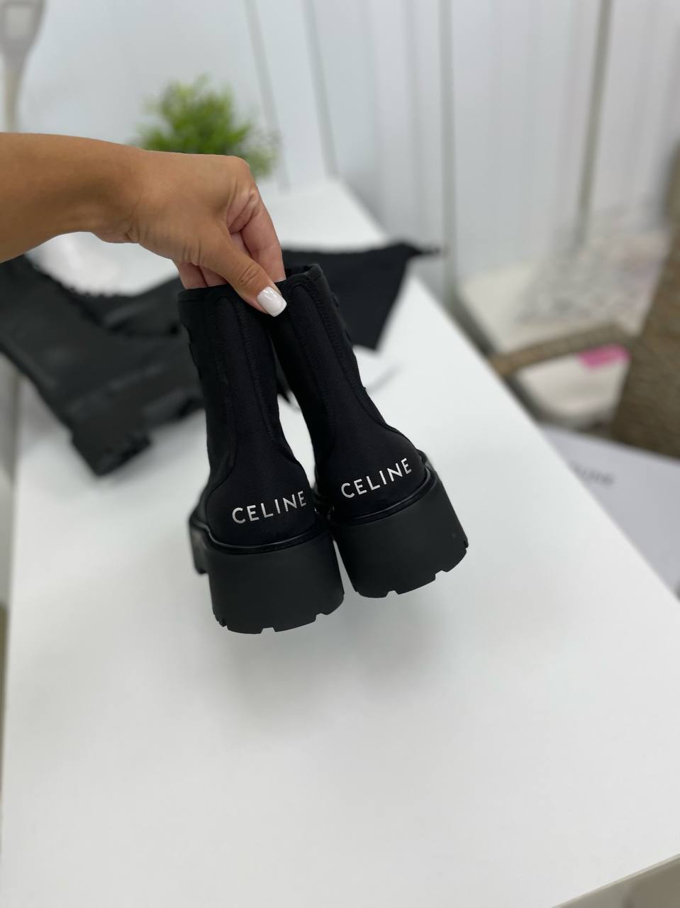 Ботинки женские черные Celine лимитированные BP-17534 Ботинки женские черные Celine лимитированные BP-17534