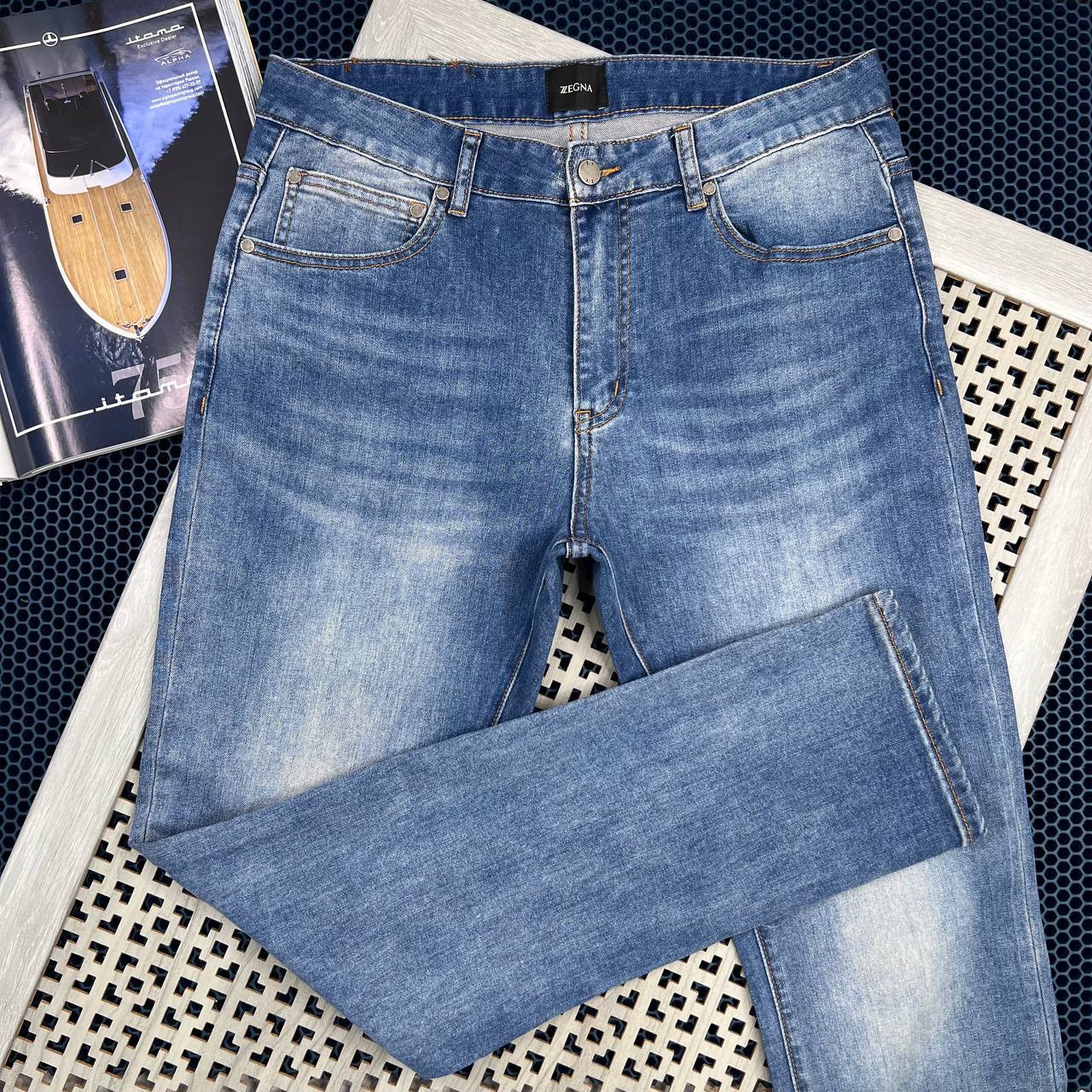 Джинсы люксовые ZEGNA BP-16451 Джинсы люксовые ZEGNA BP-16451