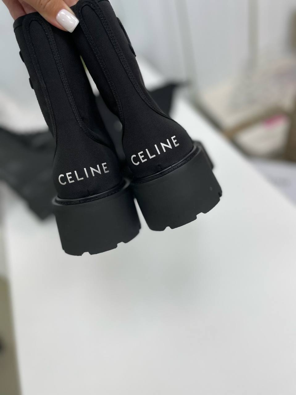 Ботинки женские черные Celine лимитированные BP-17534 Ботинки женские черные Celine лимитированные BP-17534