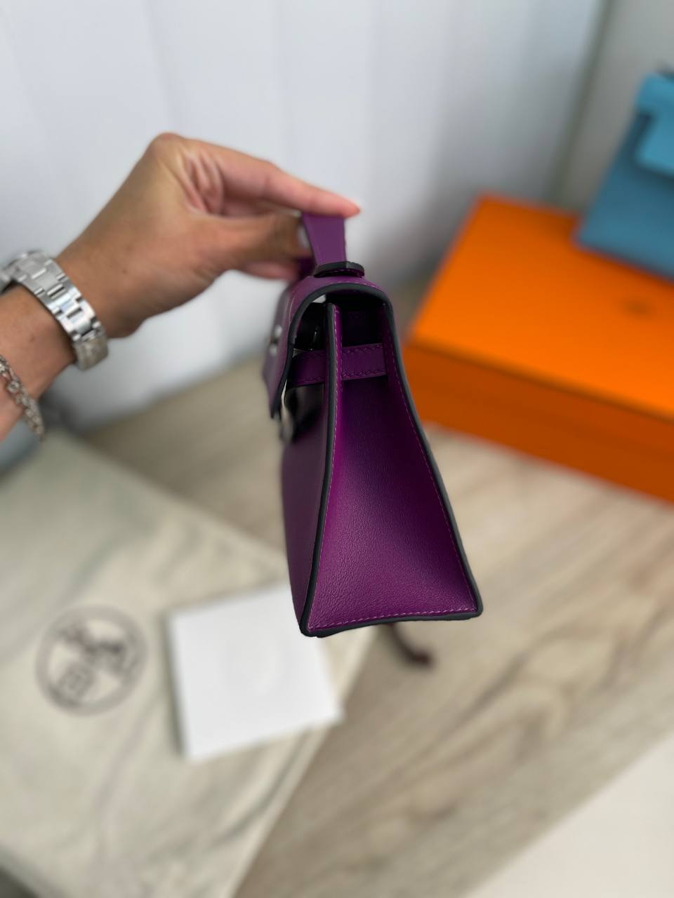 Женская сумка Kelly Pochette коллекционная Hermes BP-15870 Женская сумка Kelly Pochette коллекционная Hermes BP-15870