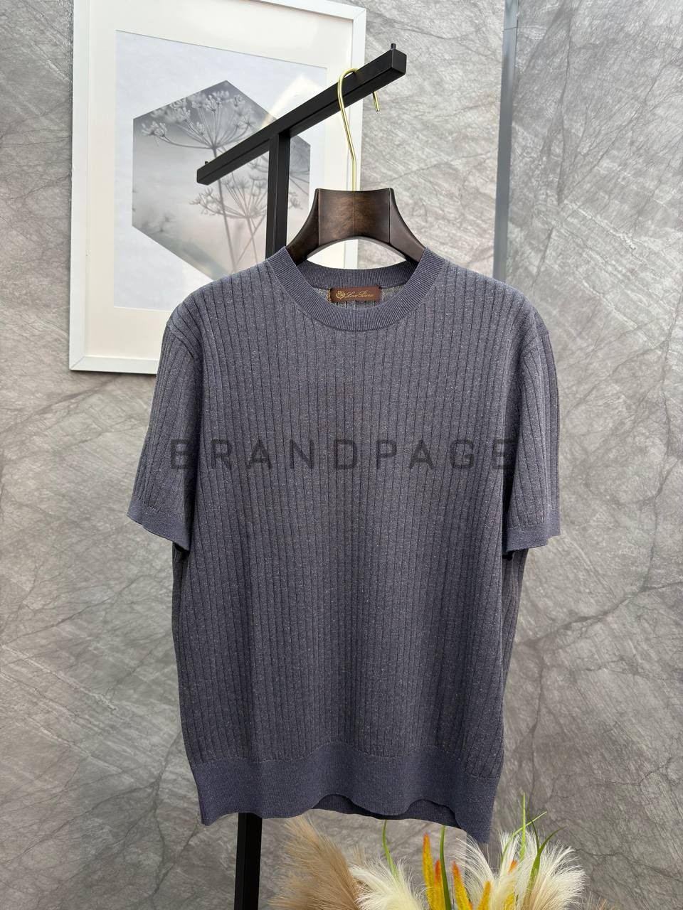 Футболка из льна и тенселя Loro Piana BPLUX13027