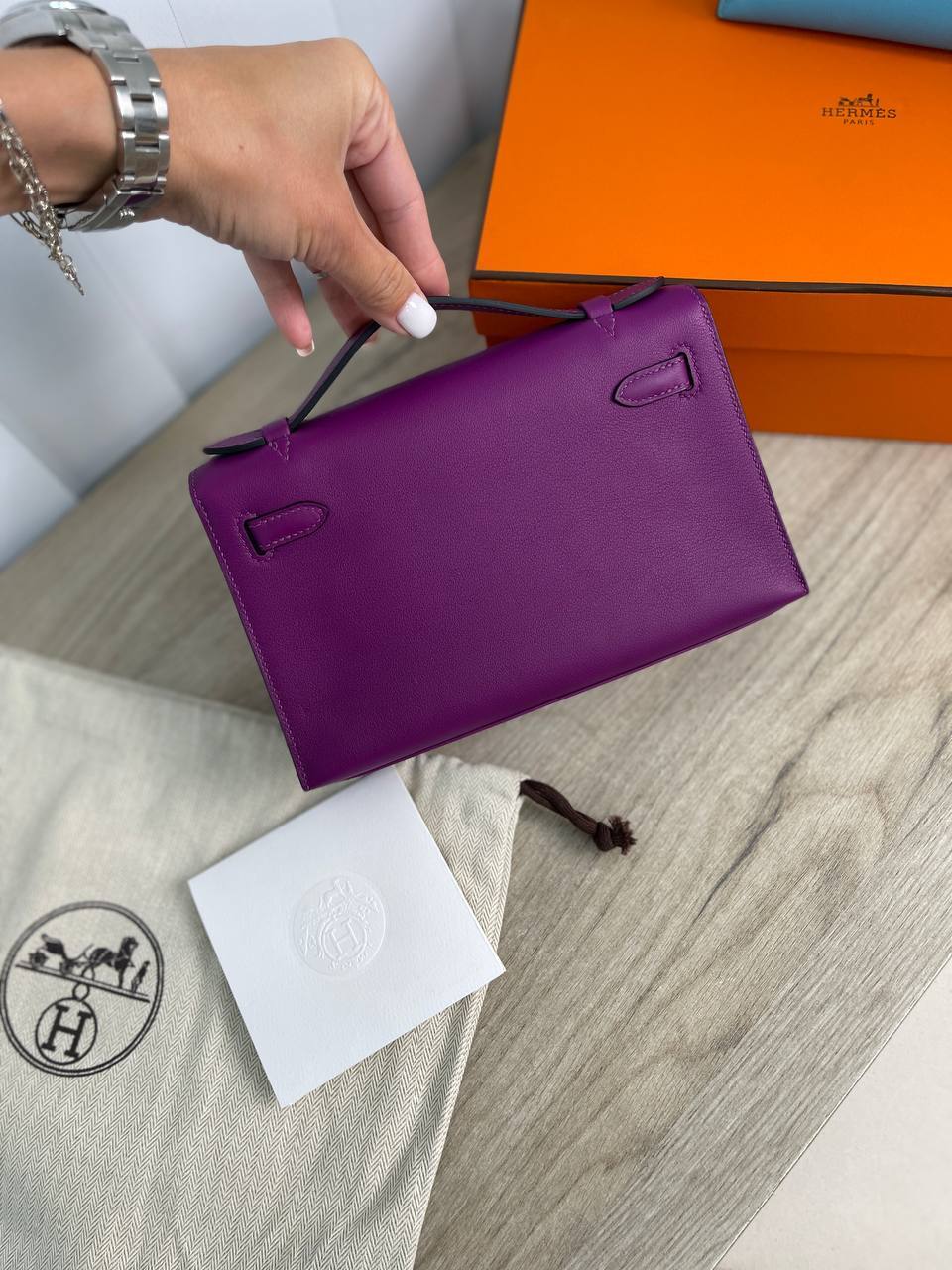 Женская сумка Kelly Pochette коллекционная Hermes BP-15870 Женская сумка Kelly Pochette коллекционная Hermes BP-15870