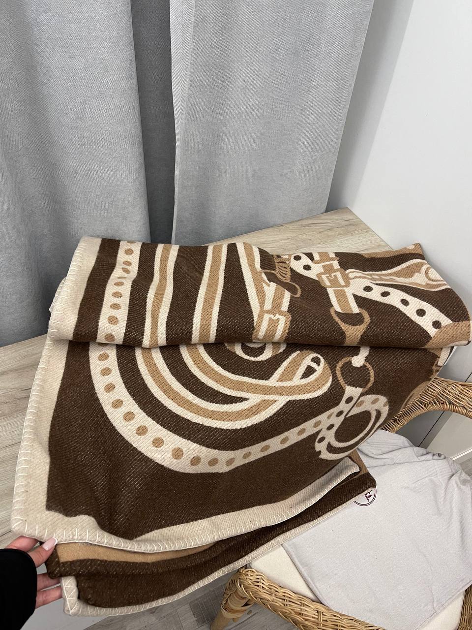 Hermes BP-45574 роскошный плед Hermes BP-45574 роскошный плед