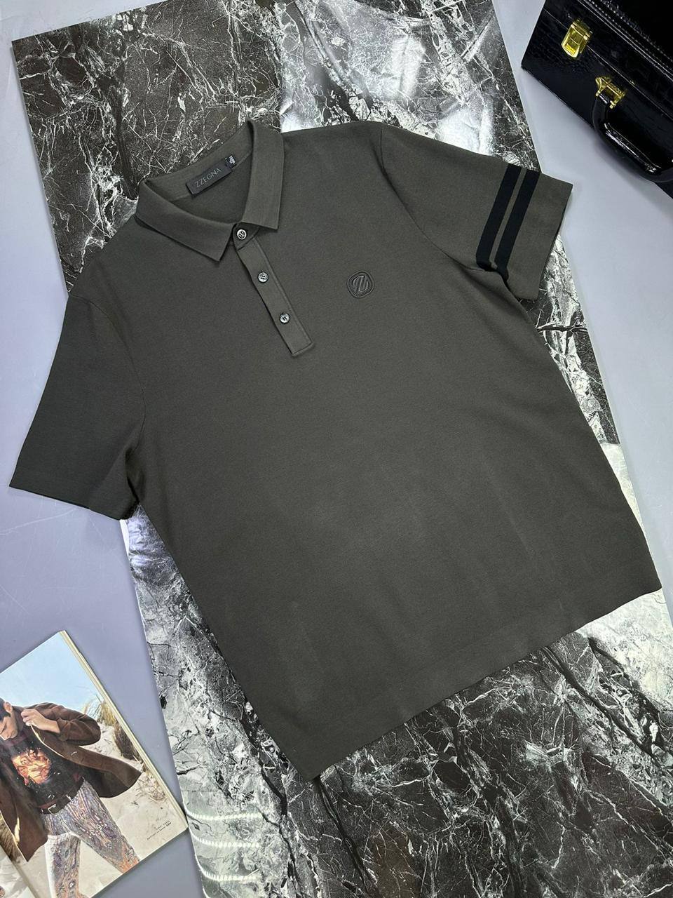 Поло ZEGNA BP-41335 стильное Поло ZEGNA BP-41335 стильное