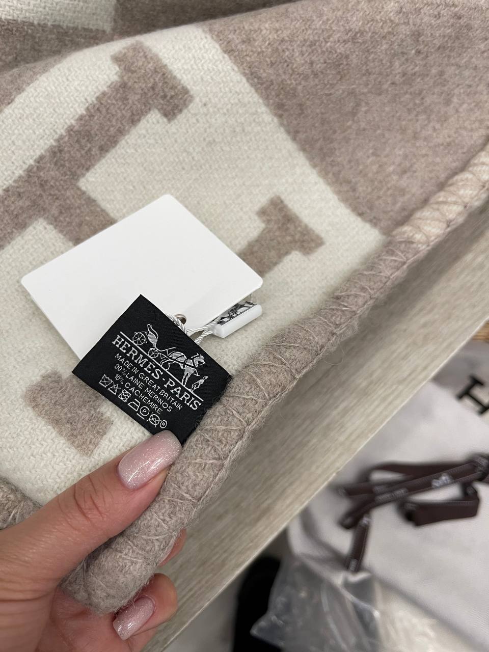 Hermes BP-43366 премиальный плед Hermes BP-43366 премиальный плед