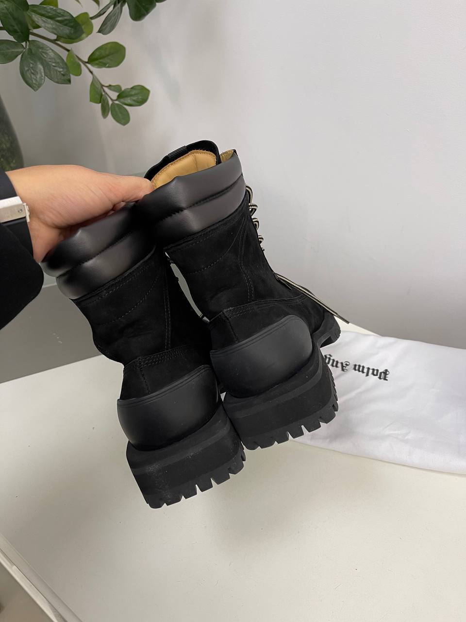 Ботинки черные Palm Angels премиум BP-19183 Ботинки черные Palm Angels премиум BP-19183