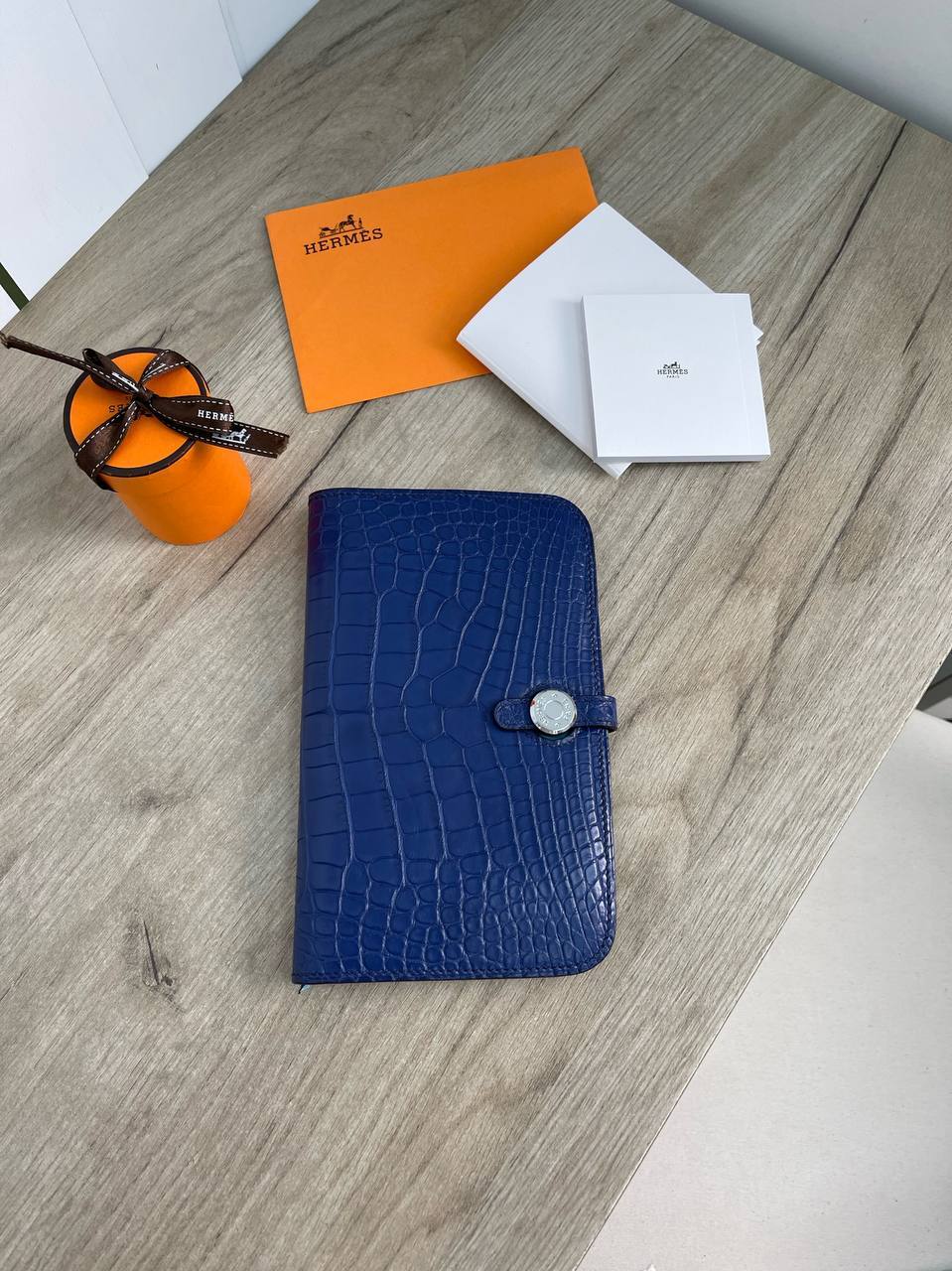 Коллекционный кошелёк Crocodile Niloticus Lisse Hermes BP-18146 Коллекционный кошелёк Crocodile Niloticus Lisse Hermes BP-18146