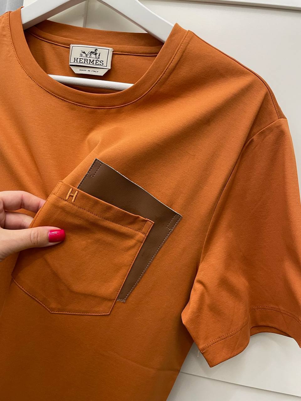 Стильная футболка Hermes BP-47850 Стильная футболка Hermes BP-47850