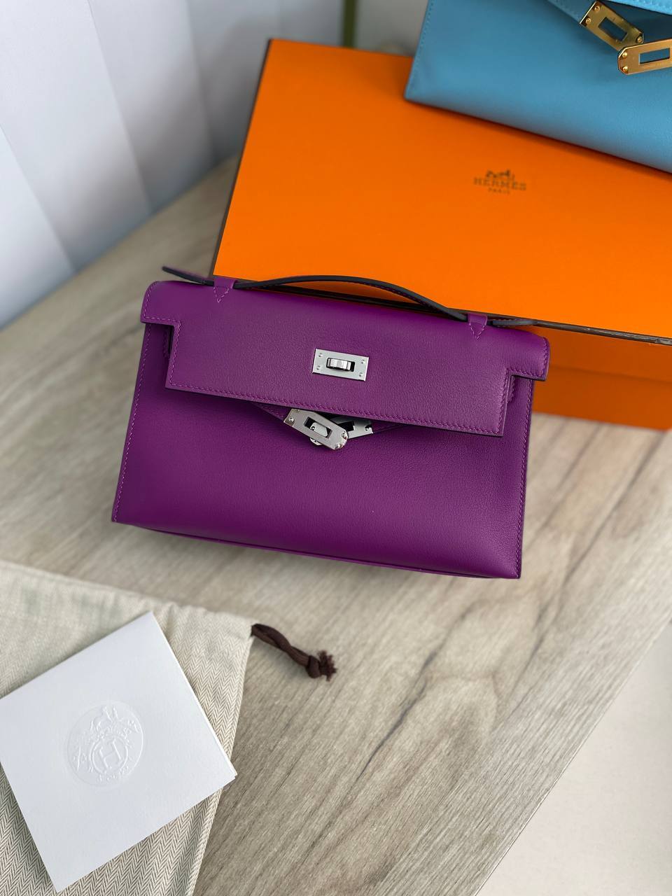 Женская сумка Kelly Pochette коллекционная Hermes BP-15870 Женская сумка Kelly Pochette коллекционная Hermes BP-15870