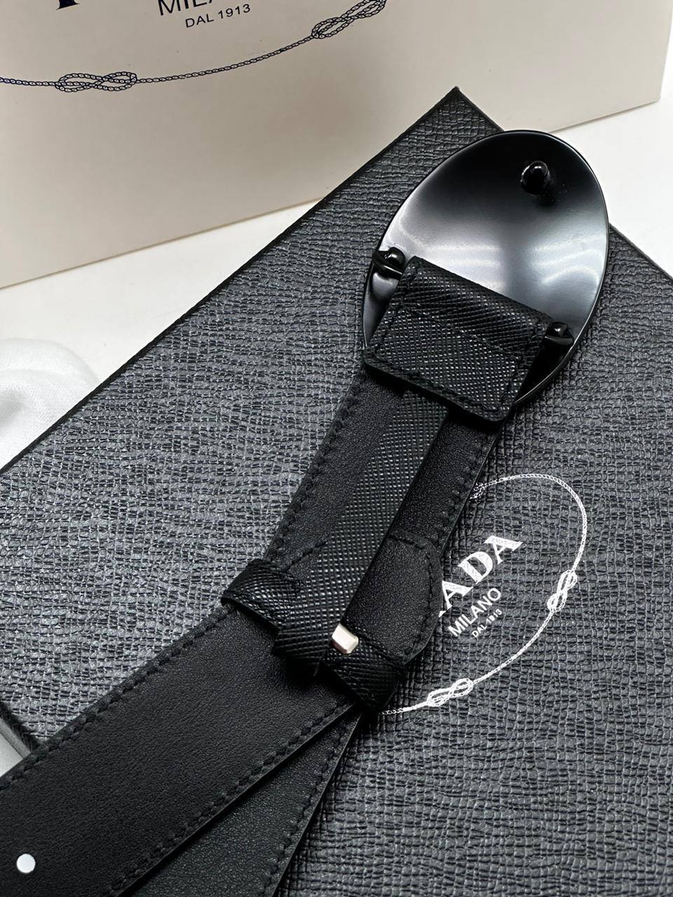 Ремень Prada ширина 3.5 см BP-35557 Ремень Prada ширина 3.5 см BP-35557