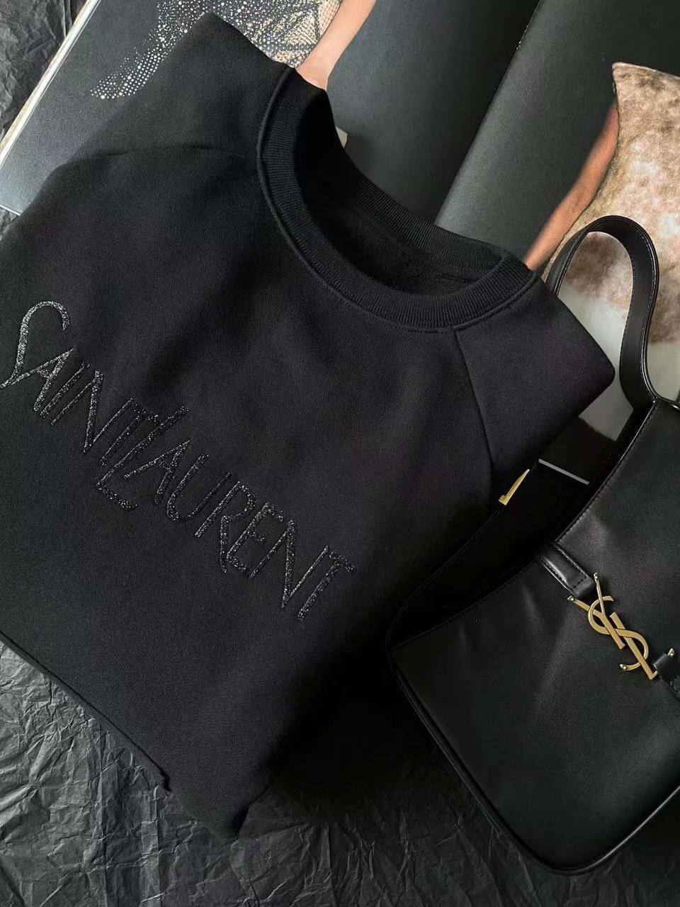 Лонгслив Yves Saint Laurent премиум BP-25651 Лонгслив Yves Saint Laurent премиум BP-25651