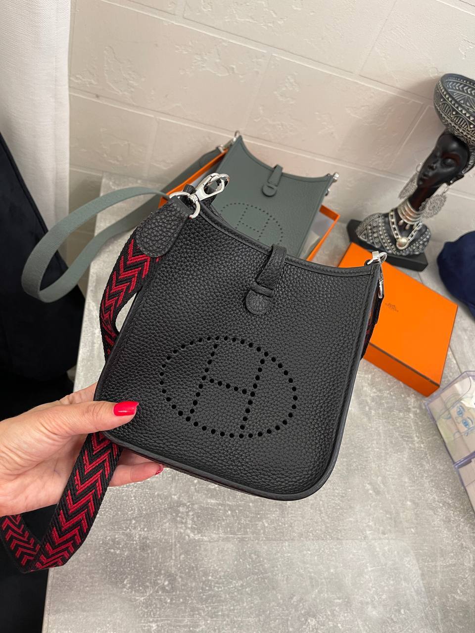 Сумка мини женская Evelyne коллекционная Hermes BP-52638 Сумка мини женская Evelyne коллекционная Hermes BP-52638